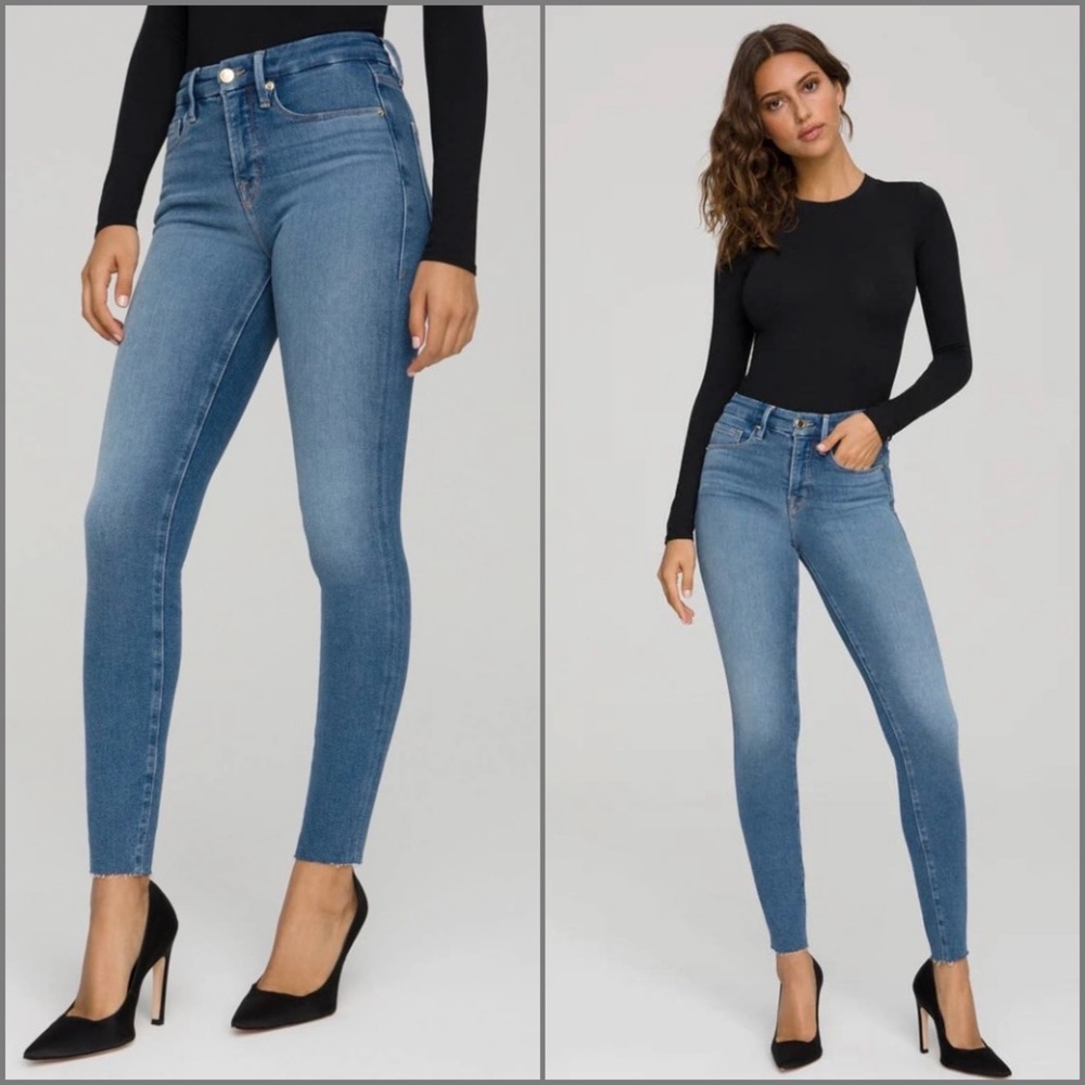 GOOD AMERICAN Good Legs High Waist Skinny Jeans Size 16